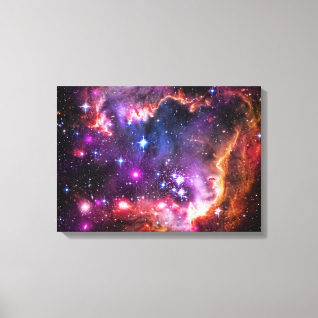 Starry Wingtip of Small Magellanic Cloud Canvas Print (Front)