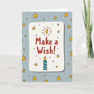 Starry Wish Birthday Card