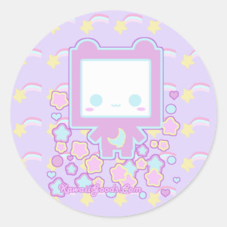 starrycutei classic round sticker