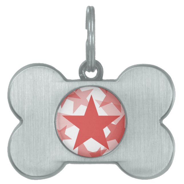 Stars 3 Cayenne Pet Tag (Front)