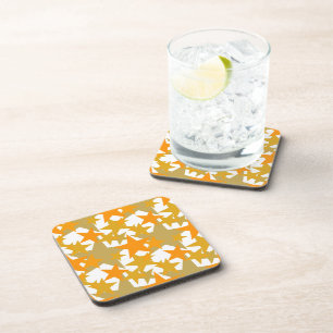 Stars 3 Orange Coaster