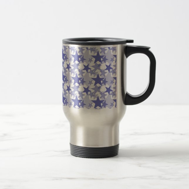Stars 3 Violet Tulip Travel Mug (Right)