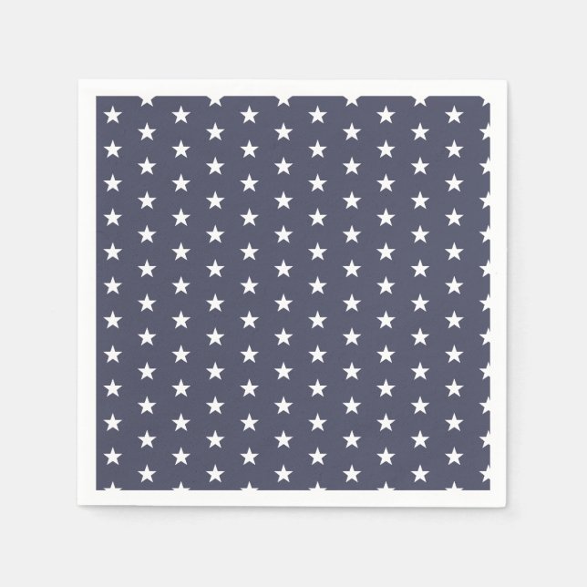 Stars 4th of July Independence Day Paper Napkins (Front)