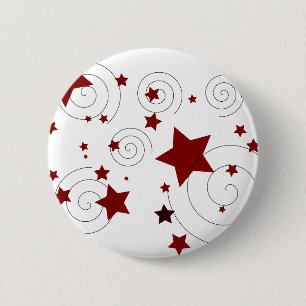 Stars 6 Cm Round Badge