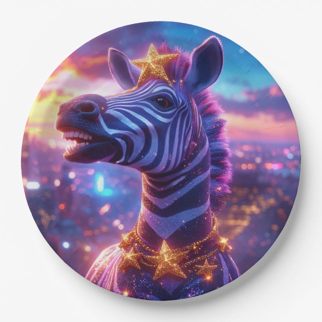 Stars Aad Stripes with ZEBRA ZANZIBAR Paper Plate (Front)