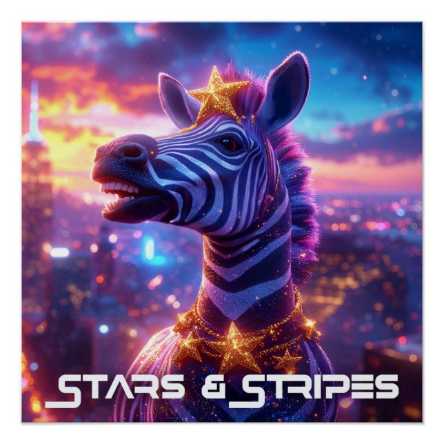 Stars Aad Stripes with ZEBRA ZANZIBAR Poster (Front)