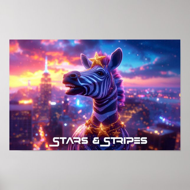 Stars Aad Stripes with ZEBRA ZANZIBAR Poster (Front)