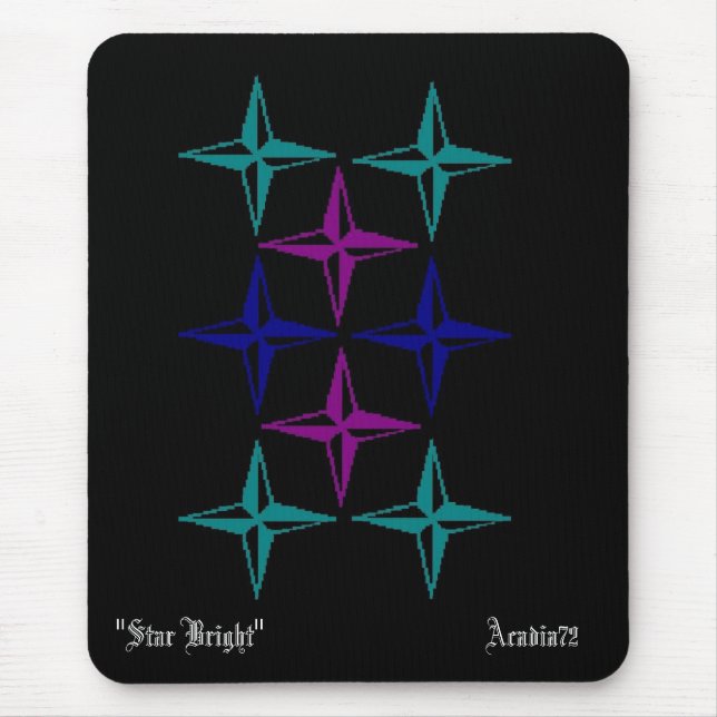 Stars, Acadia72, "Star Bright" Mouse Mat (Front)