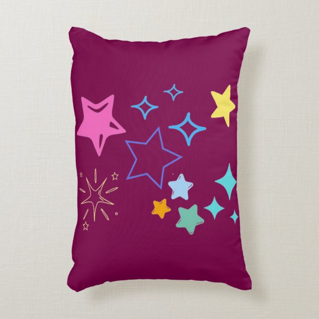 Stars Accent Pillow (Front(Vertical))