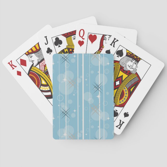 Stars and circles shapes playing cards (Back)