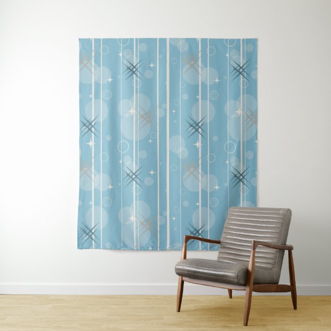 Stars and circles shapes tapestry (In Situ)