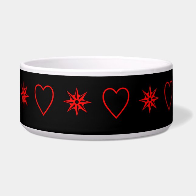 stars and hearts on black (Front)