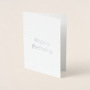 Stars and Moons Foil Birthday Card