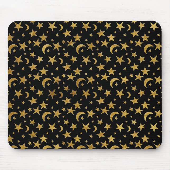 Stars and Moons Mouse Mat (Front)