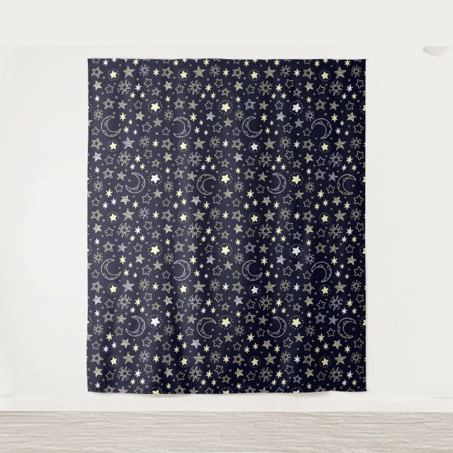 Stars and Moons Tapestry (Front)