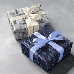 stars and names . create your own pattern wrapping paper