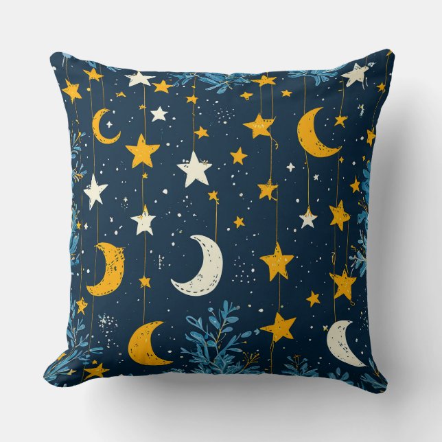 Stars and night sky cushion (Front)