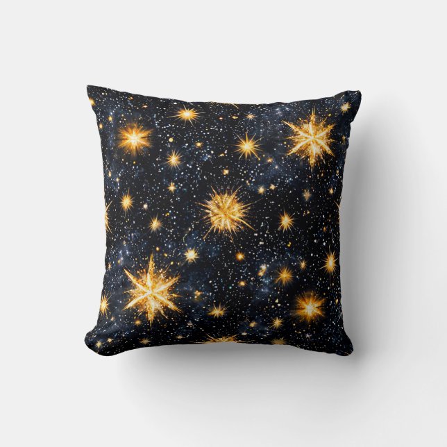 Stars and night sky cushion (Front)