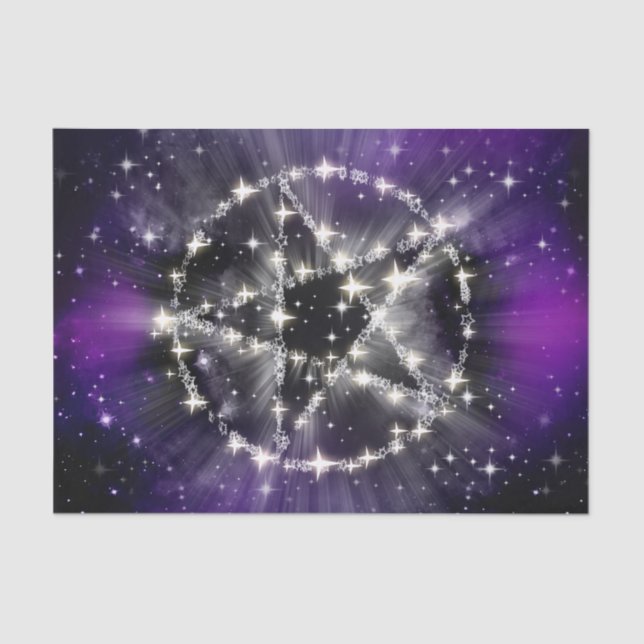 Stars and pentagram tissue paper (Front)
