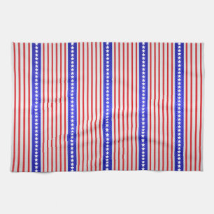 Stars and Pinstripes Tea Towel