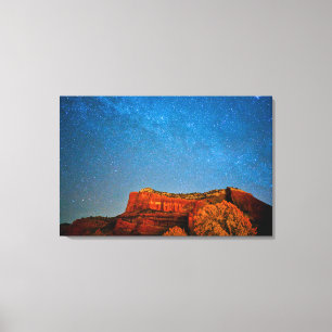 Stars and Red Rock Canvas Print