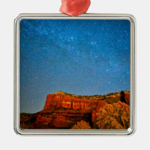 Stars and Red Rock Metal Tree Decoration
