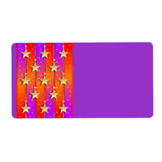 Stars and Ribbons Labels (Front)