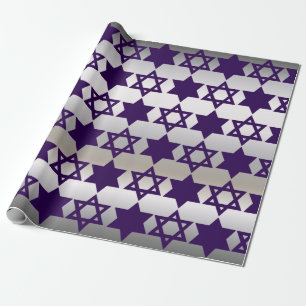 Stars and Silver Wrapping Paper