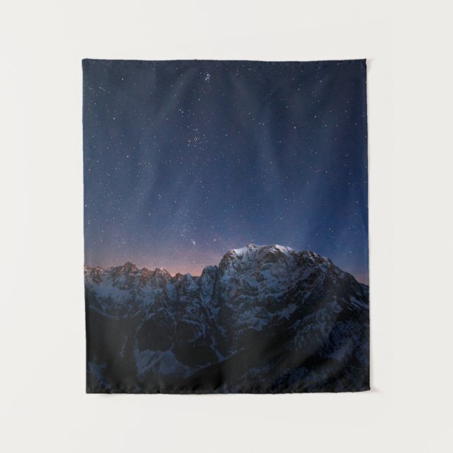 Stars and snowy mountains tapestry (Front)