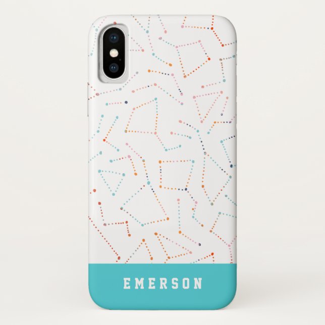 stars and space fun astronomy pattern Case-Mate iPhone case (Back)