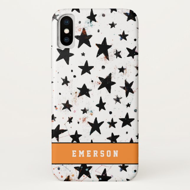stars and space fun astronomy pattern Case-Mate iPhone case (Back)