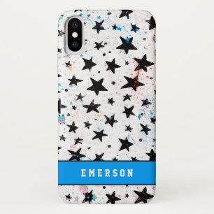 stars and space fun astronomy pattern iPhone x case