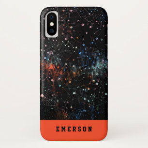 stars and space fun astronomy pattern iPhone x case