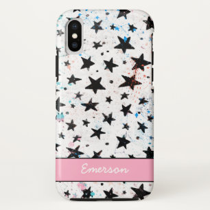 stars and space fun astronomy pattern iPhone x case