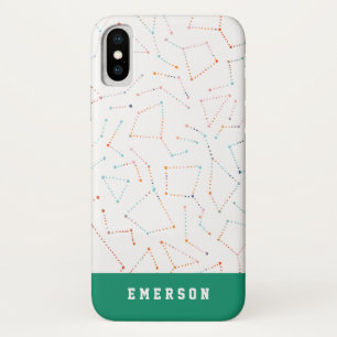 stars and space fun astronomy pattern iPhone x case