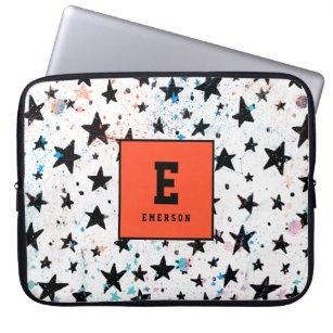 stars and space fun astronomy pattern laptop sleeve