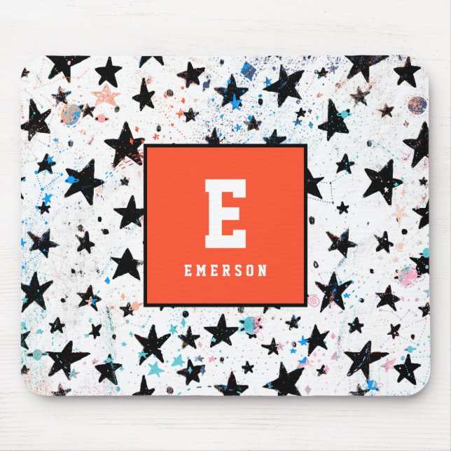 stars and space fun astronomy pattern mouse mat (Front)