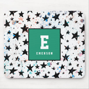stars and space fun astronomy pattern mouse mat