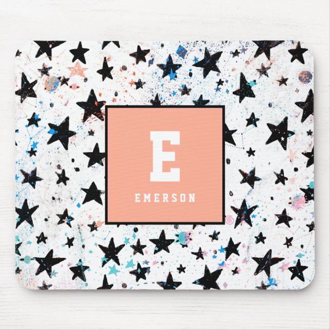 stars and space fun astronomy pattern mouse mat (Front)