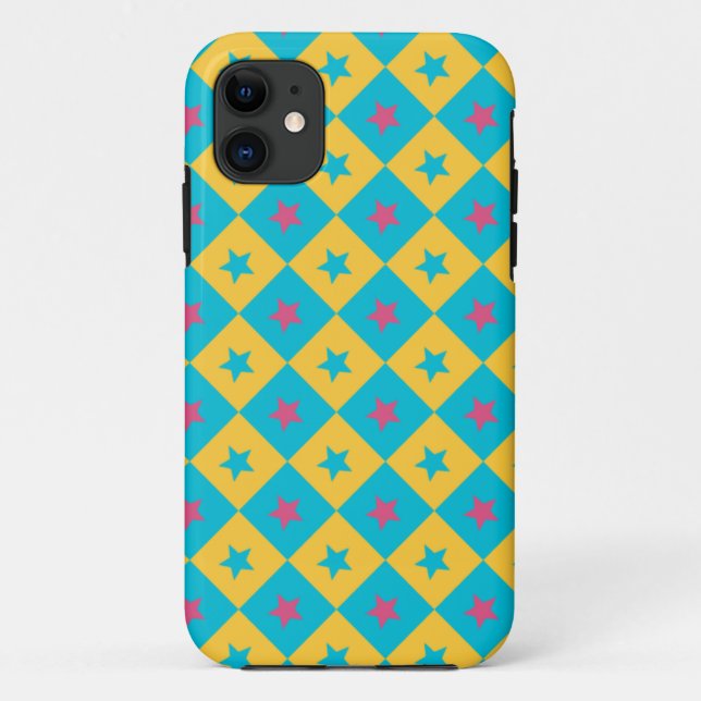 Stars and Squares Pattern 1 Case-Mate iPhone Case (Back)