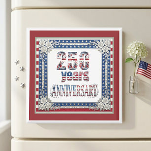 Stars And Stripes 250 Years Anniversary Patriotic  Magnet
