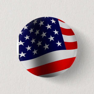 Stars and Stripes 3 Cm Round Badge