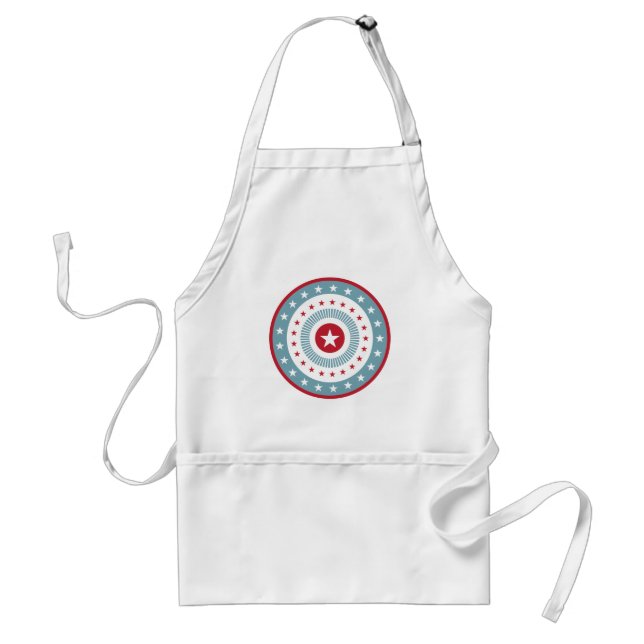 Stars and Stripes 4th of July Apron (Front)