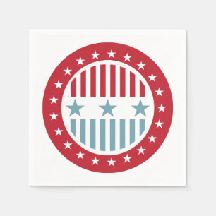 Stars and Stripes 4th of July Paper Napkin Set