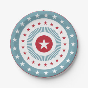 Stars and Stripes 4th of July PartyPaper Plate