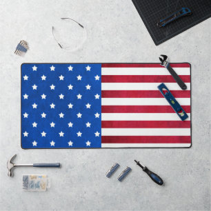 Stars and Stripes-American flag by Shirley Taylor Desk Mat