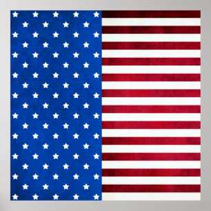 Stars and Stripes-American Flag by Shirley Taylor Poster
