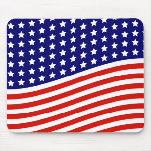 Stars and Stripes American Flag July 4th Mouse Mat