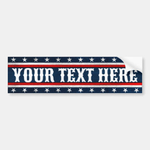 Stars and Stripes American USA Flag Patriotic Bumper Sticker