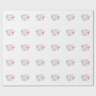 Stars and Stripes and Pearly Whites 4th Of July Wrapping Paper